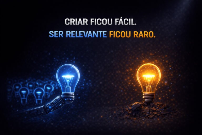 Criar ficou fácil. Ser relevante ficou raro