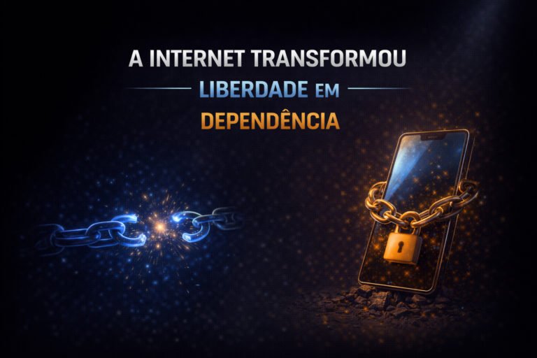 A internet transformou liberdade em dependência