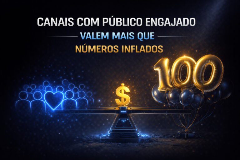 Por que canais com público engajado valem mais que números inflados