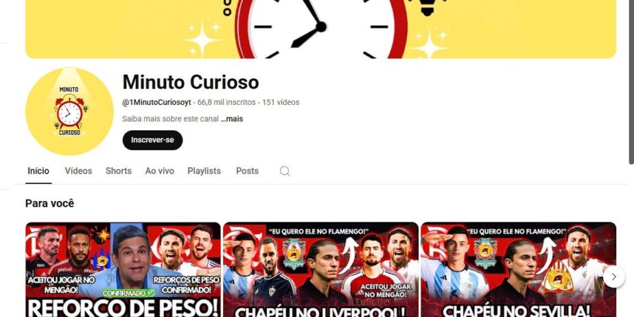 Canal Youtube Monetizado 66K inscritos
