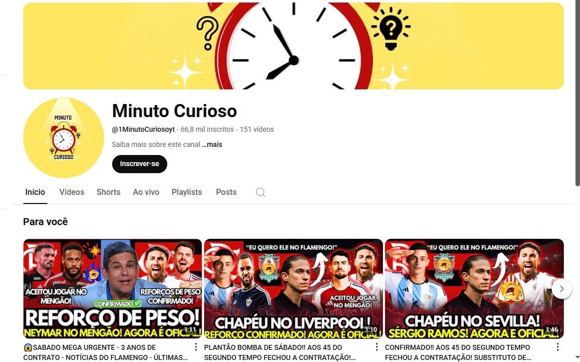 Canal Youtube Monetizado 66K inscritos