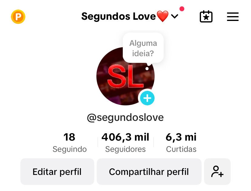 Conta TikTok Monetizada +406k Seguidores 6.3M de Curtidas