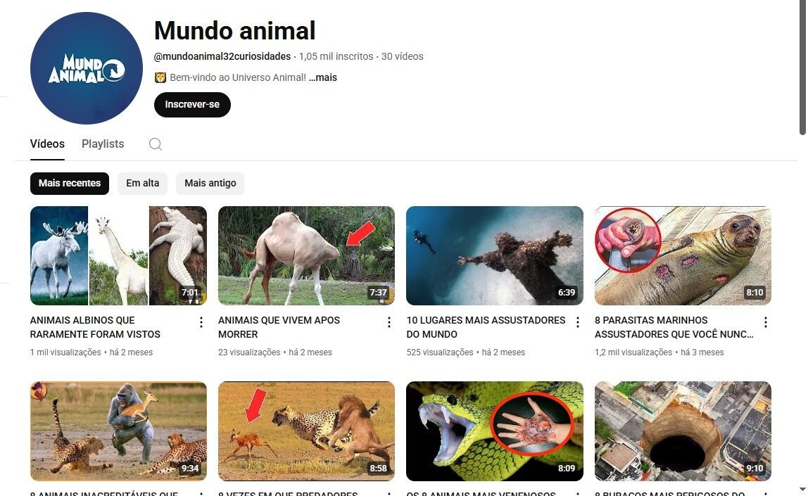 Canal de Curiosidades Monetizado 1k inscritos