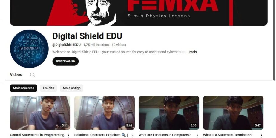 Canal youtube monetizado 1.700 inscritos 4100 horas assistidas