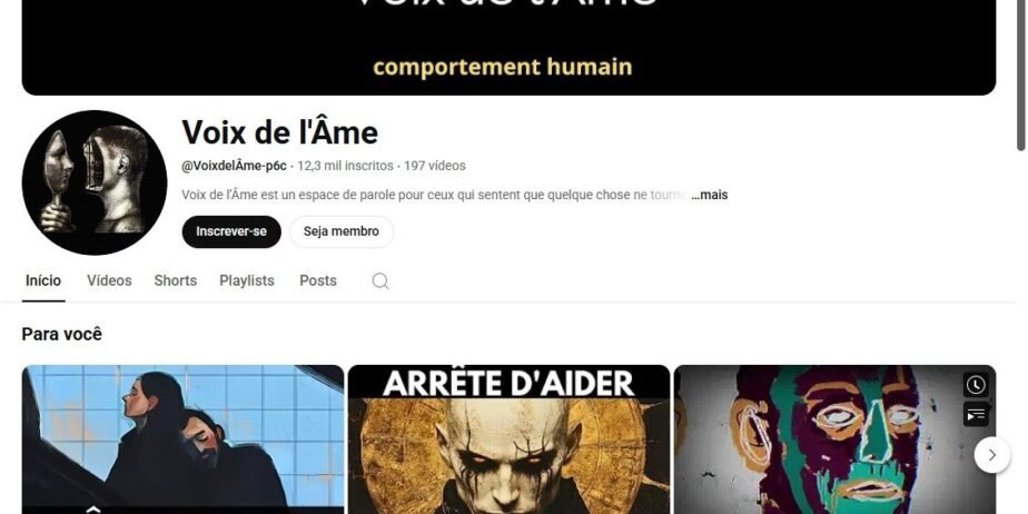 Canal Dark Monetizado com 12.300 Inscritos | Comportamento Humano