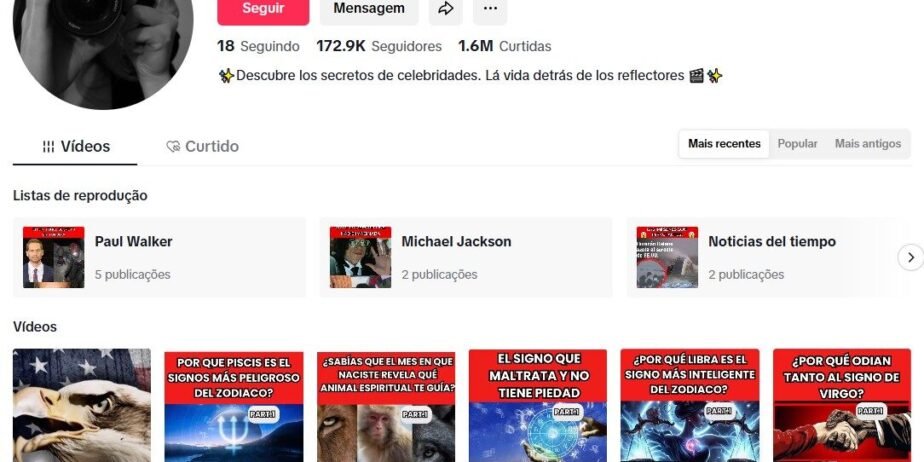 CONTA DE TIKTOK À VENDA | 172,9 MIL SEGUIDORES