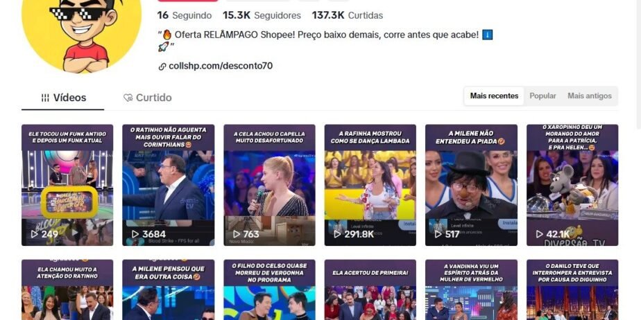 Conta TikTok Monetizada – 14K Seguidores e Alto Engajamento