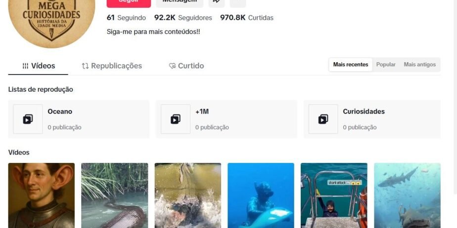 TikTok com 92,3 Mil Seguidores | Alto Engajamento | Pronto para Monetizar ou Vender