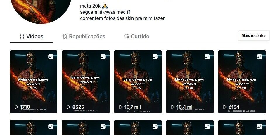 TikTok Monetizado — Conta Nova (10K Seguidores) — Alto Engajamento