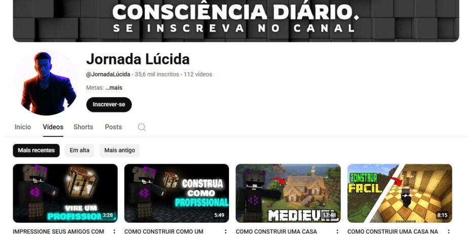 CANAL DE GAMES NO YOUTUBE – 35 MIL INSCRITOS – PRONTO PARA ESCALAR