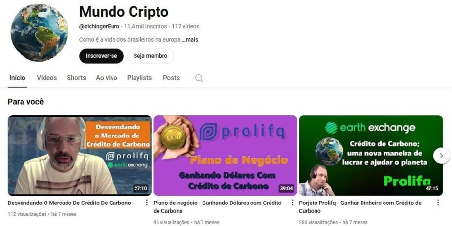 CONTA DE YOUTUBE DE CRIPTO À VENDA | 11,4 MIL INSCRITOS | MONETIZADA