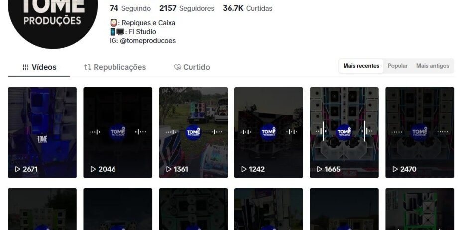 CONTA DE TIKTOK À VENDA | 2.157 SEGUIDORES