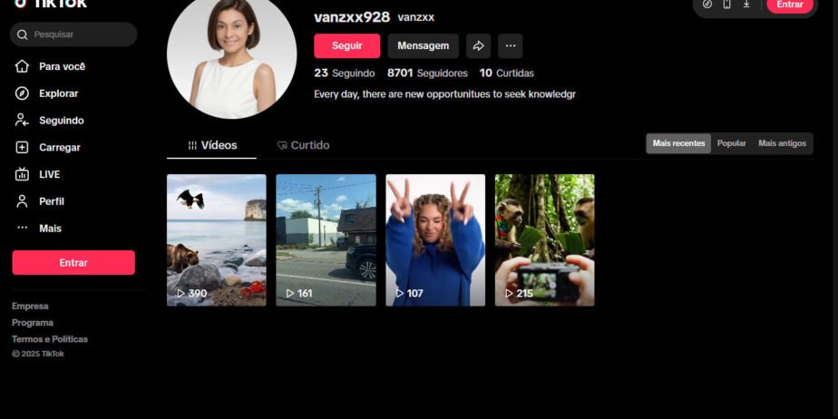 Vendo conta TikTok americana
