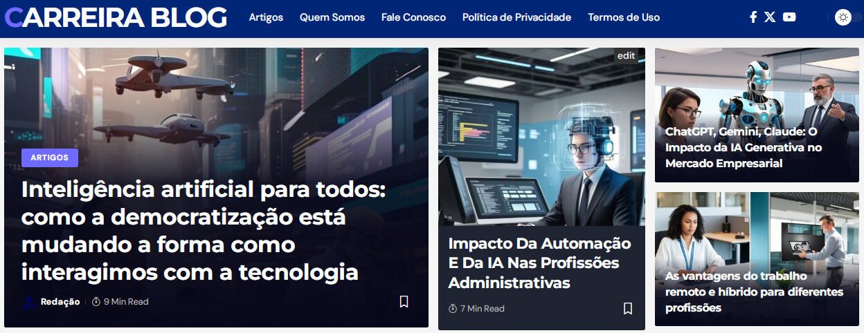 Blog pronto para monetizar