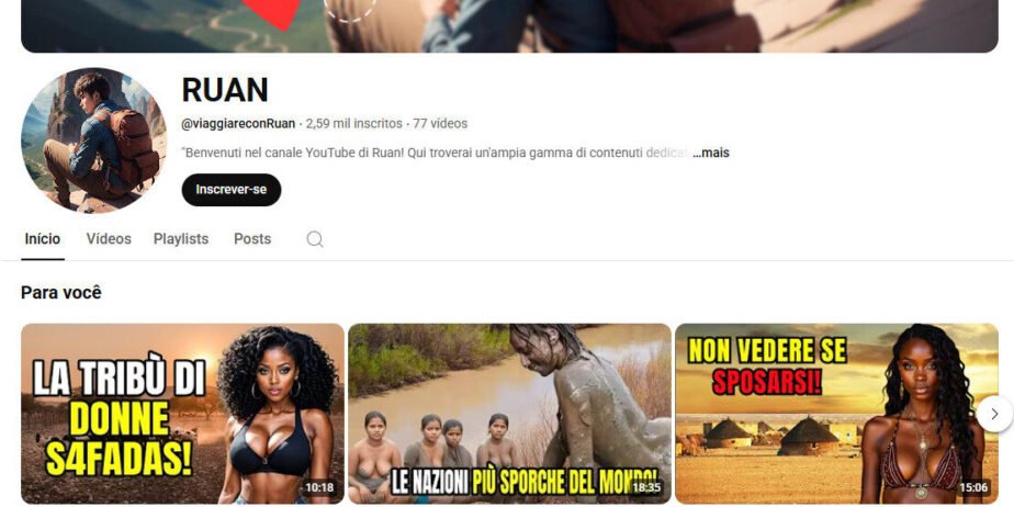 CANAL DO YOUTUBE À VENDA COM 2,59 MIL INSCRITOS