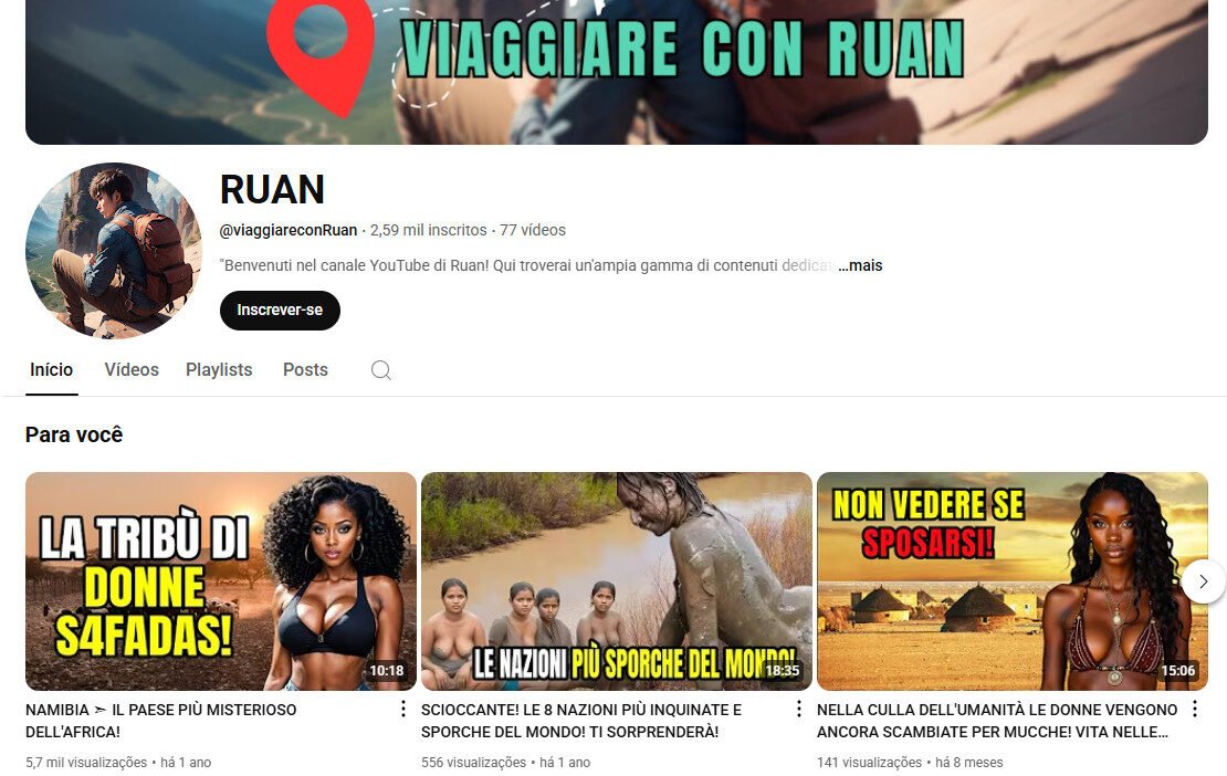 CANAL DO YOUTUBE À VENDA COM 2,59 MIL INSCRITOS