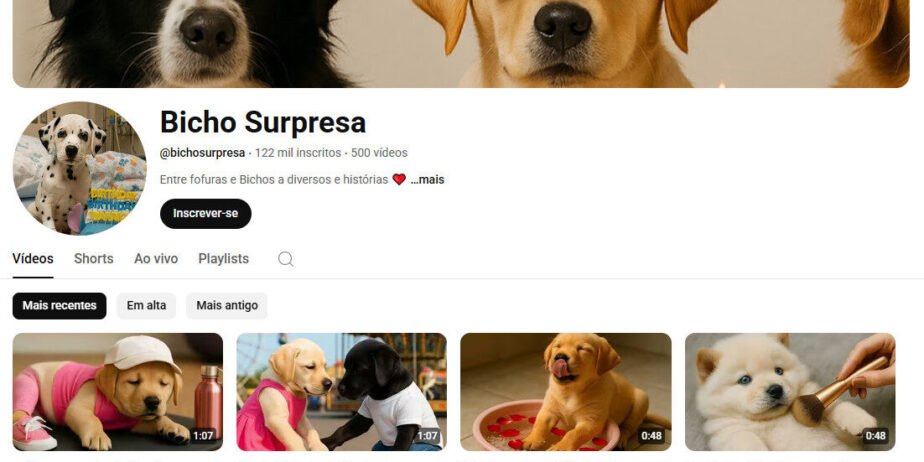 CANAL DO YOUTUBE À VENDA COM 122 MIL INSCRITOS