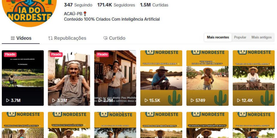 CONTA DE TIKTOK À VENDA COM 171 MIL SEGUIDORES