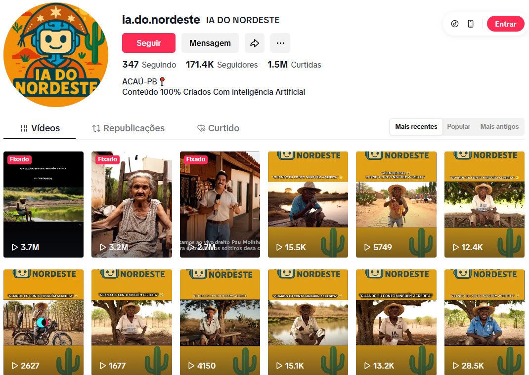 CONTA DE TIKTOK À VENDA COM 171 MIL SEGUIDORES