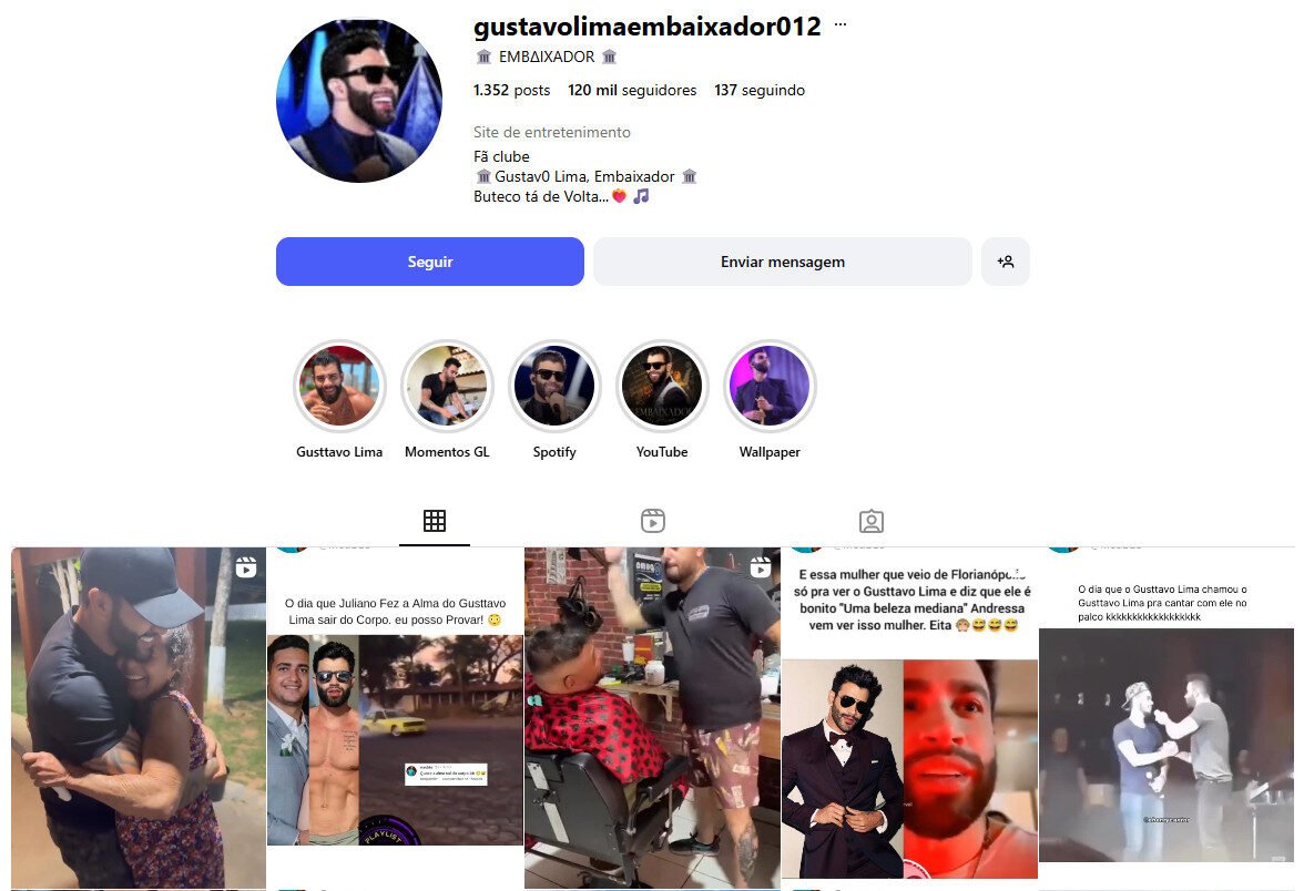 Voz do Fã Clube Gustavo Lima 120 mil seguidores