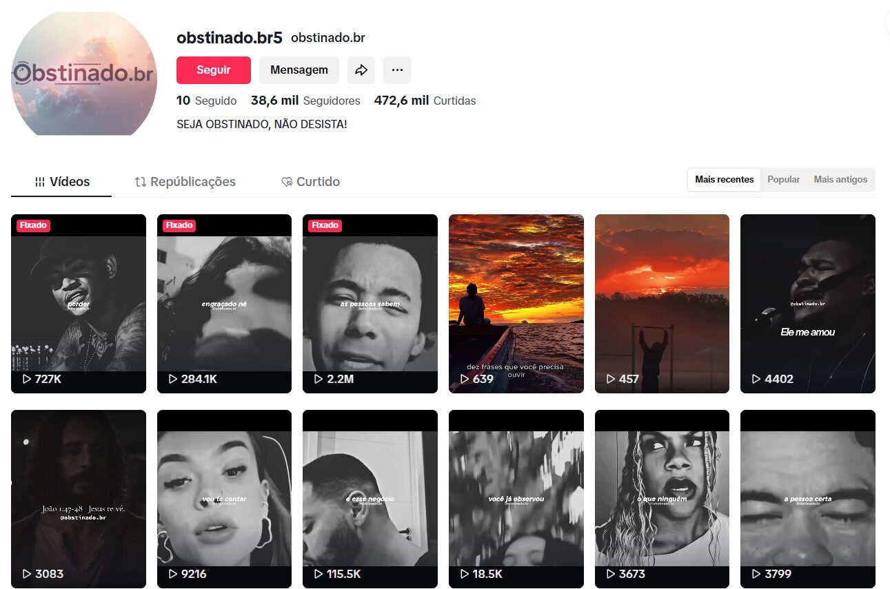 Tiktok sobre maturidade, conselhos e motivação 38 mil seguidores
