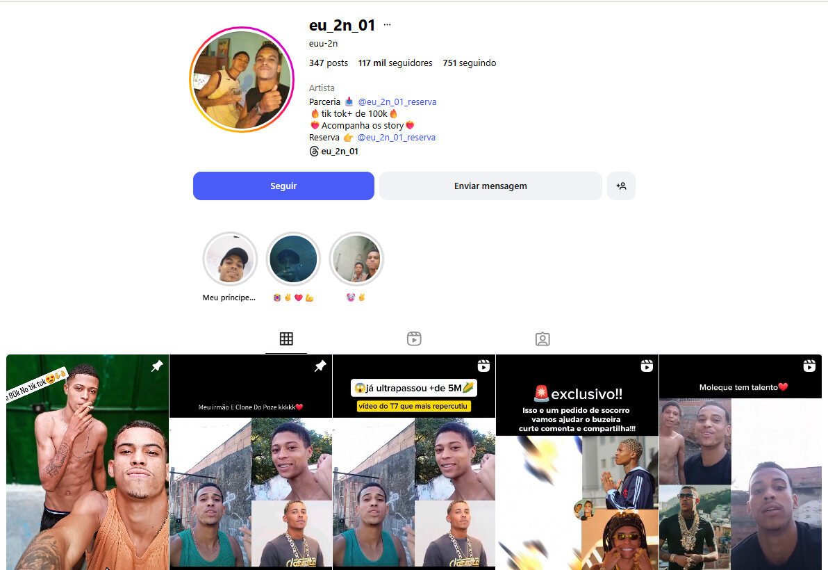 Vendo conta no instagram 117 mil seguidores