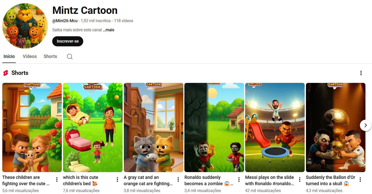 Canal no YouTube à venda – Mintz Cartoon (Análise de Animação e Cultura Nerd/MCU)