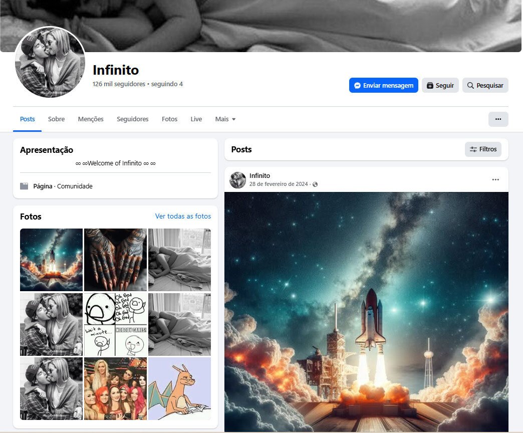 Infinito (Misticismo e Arte Conceitual) | 126 mil seguidores – Facebook