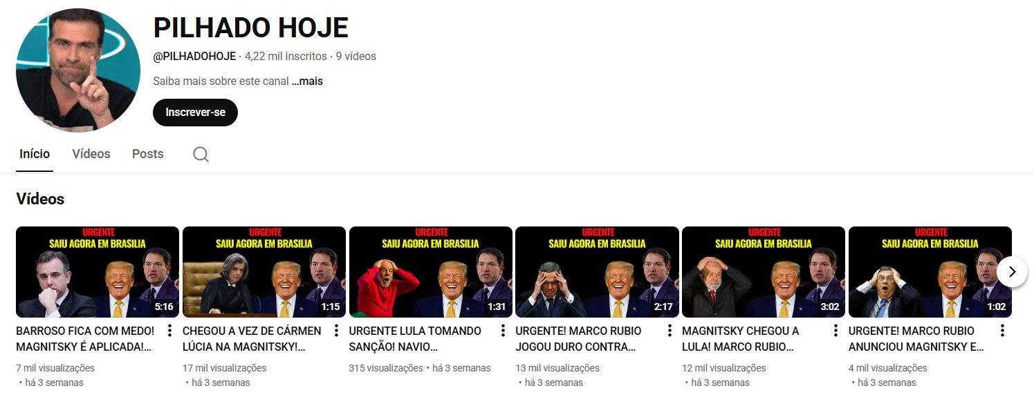 Canal no YouTube à venda – Notícias de Geopolítica/Urgência | 4 mil inscritos