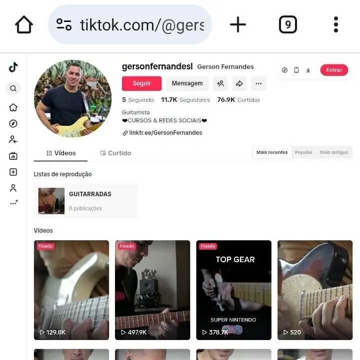 TIK TOK MONETIZADO 11.800 INSCRITOS