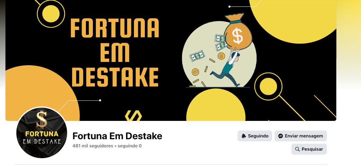Facebook á Venda – Fortuna em Destake com 481 Mil SEGUIDORES