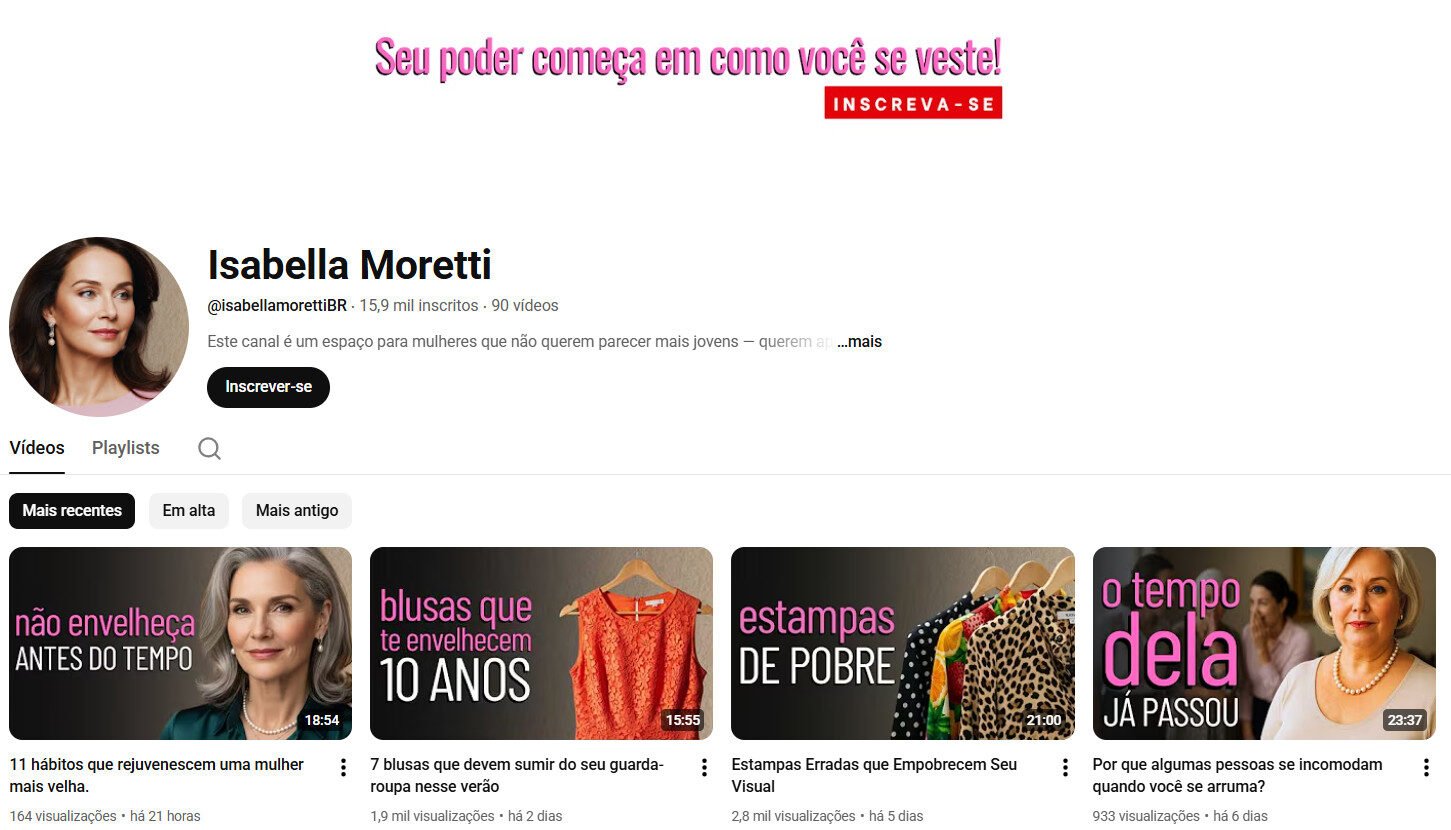 Moda e Rejuvenescimento | 15 mil inscritos no Youtube