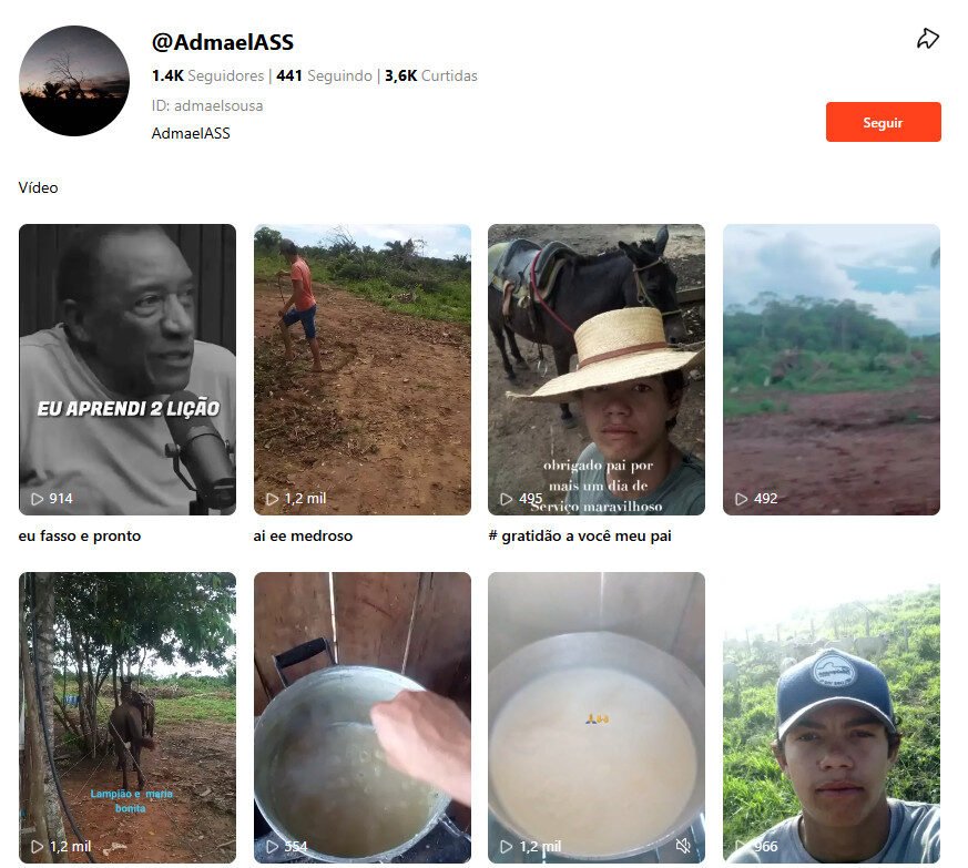 Kwai à venda – Vlogs de Vida Rural e Fé 1K de seguidores