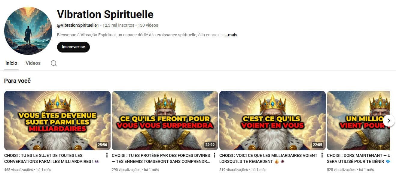 Canal no YouTube à Venda – Espiritualidade e Abundância 12 mil inscritos