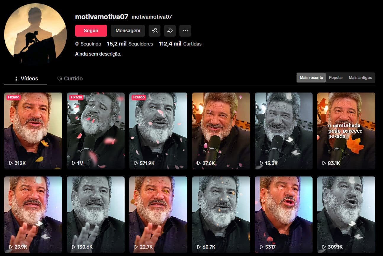 TikTok à venda – Motivação | 15 mil seguidores
