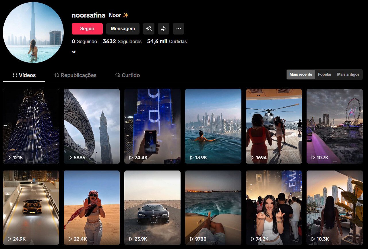 Tiktok à venda com 3 mil seguidores – Lifestyle luxos