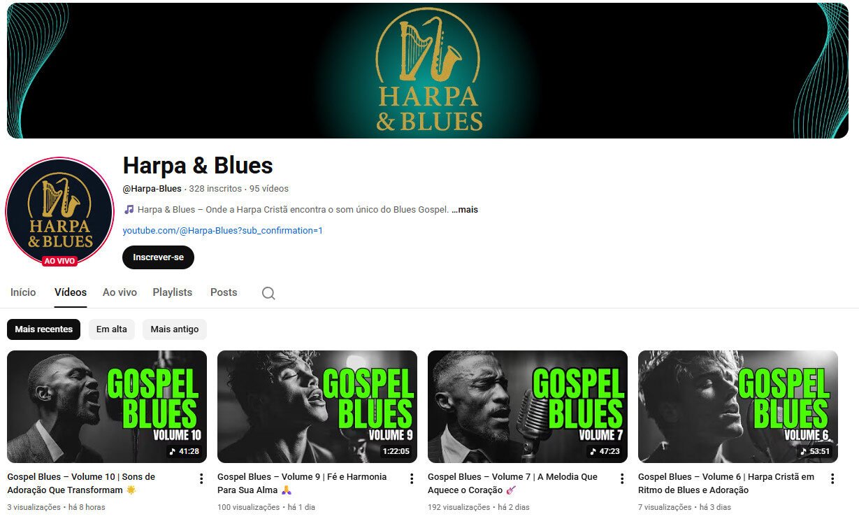 Canal no youtube Não Monetizado – Música Gospel