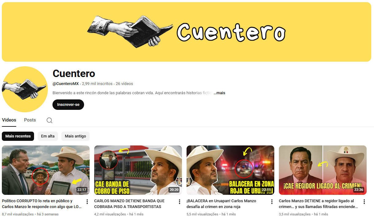 Cuentero (Histórias e Narrativas) à venda – Youtube com 2 mil inscritos