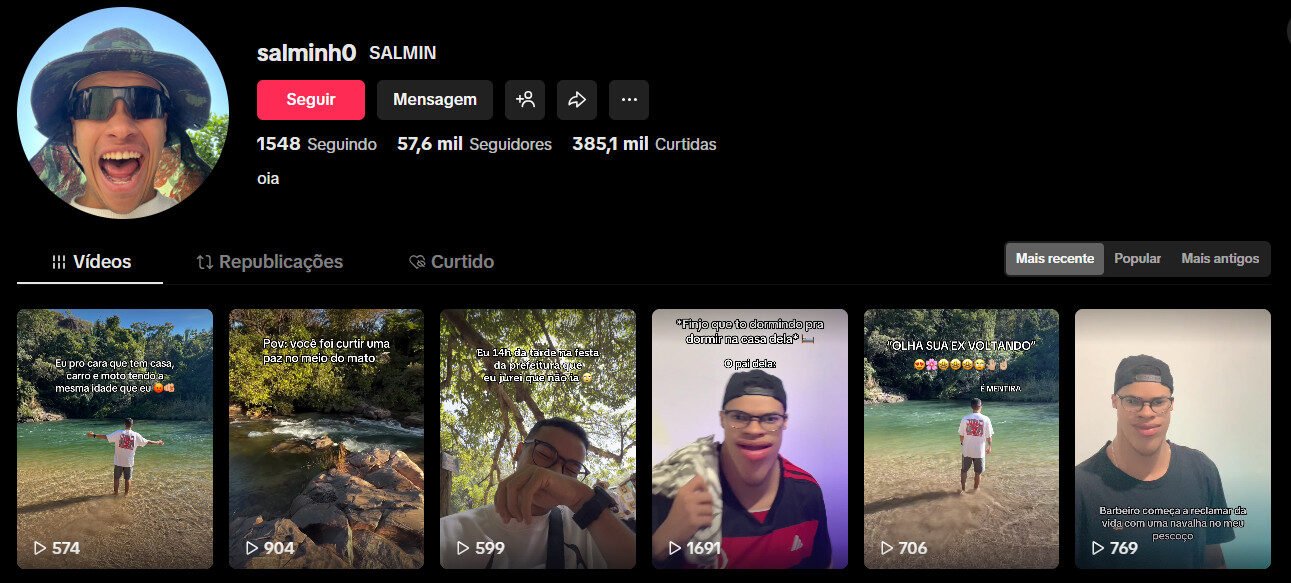 TikTok à venda – Volgs de natureza e lifestyle 57 mil seguidores