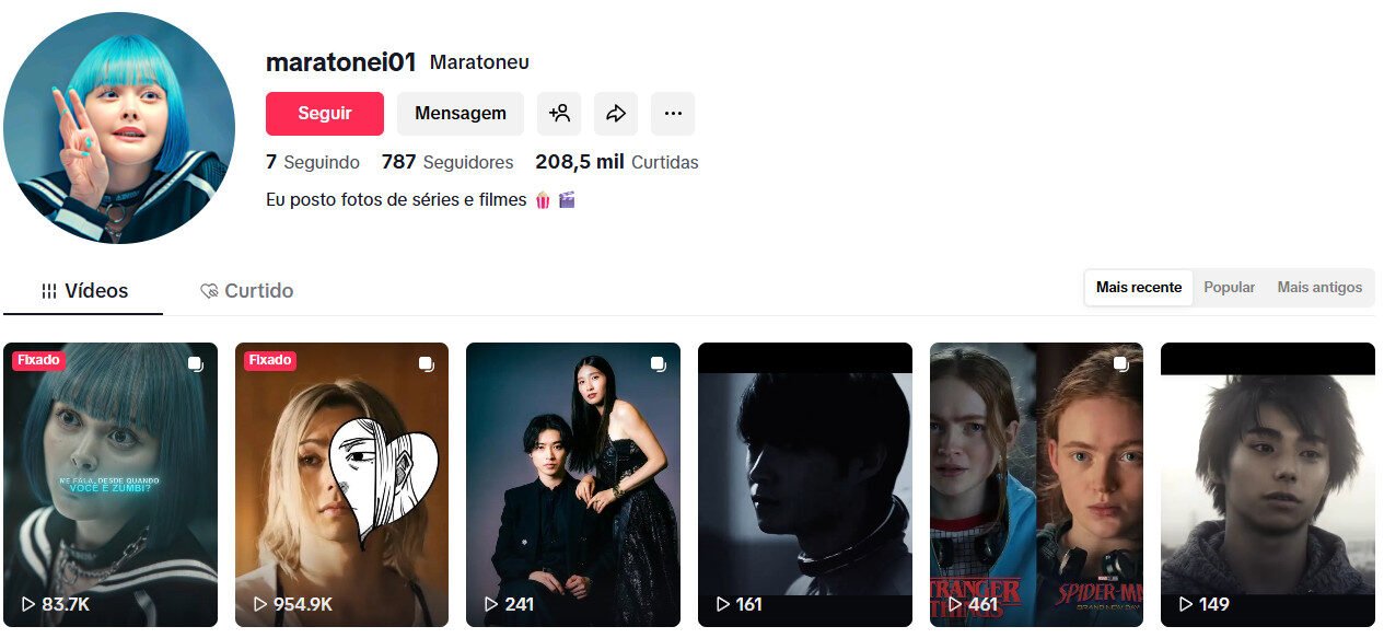 TikTok – Cortes Estéticos de Filmes e Séries | 787 seguidores