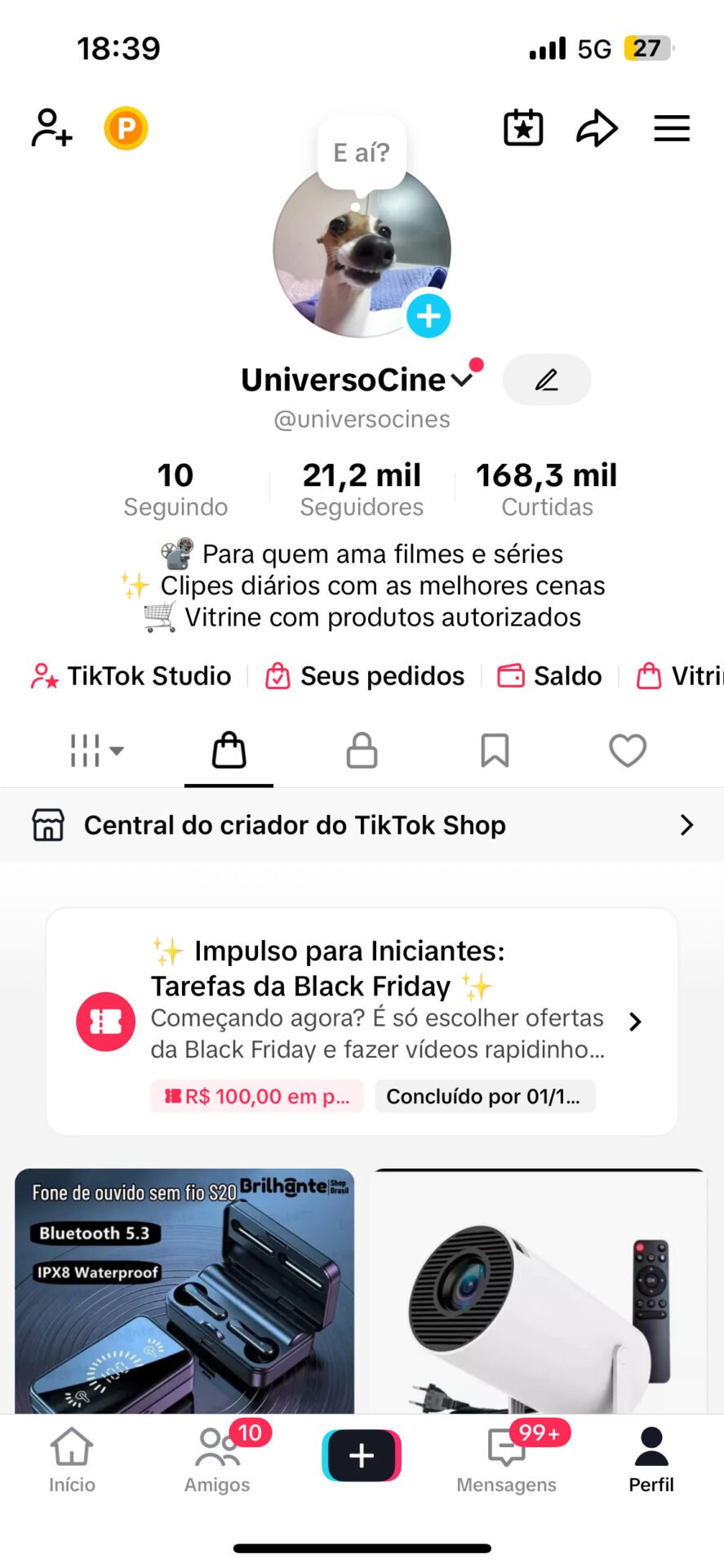 CONTA tik tok monetizado à venda