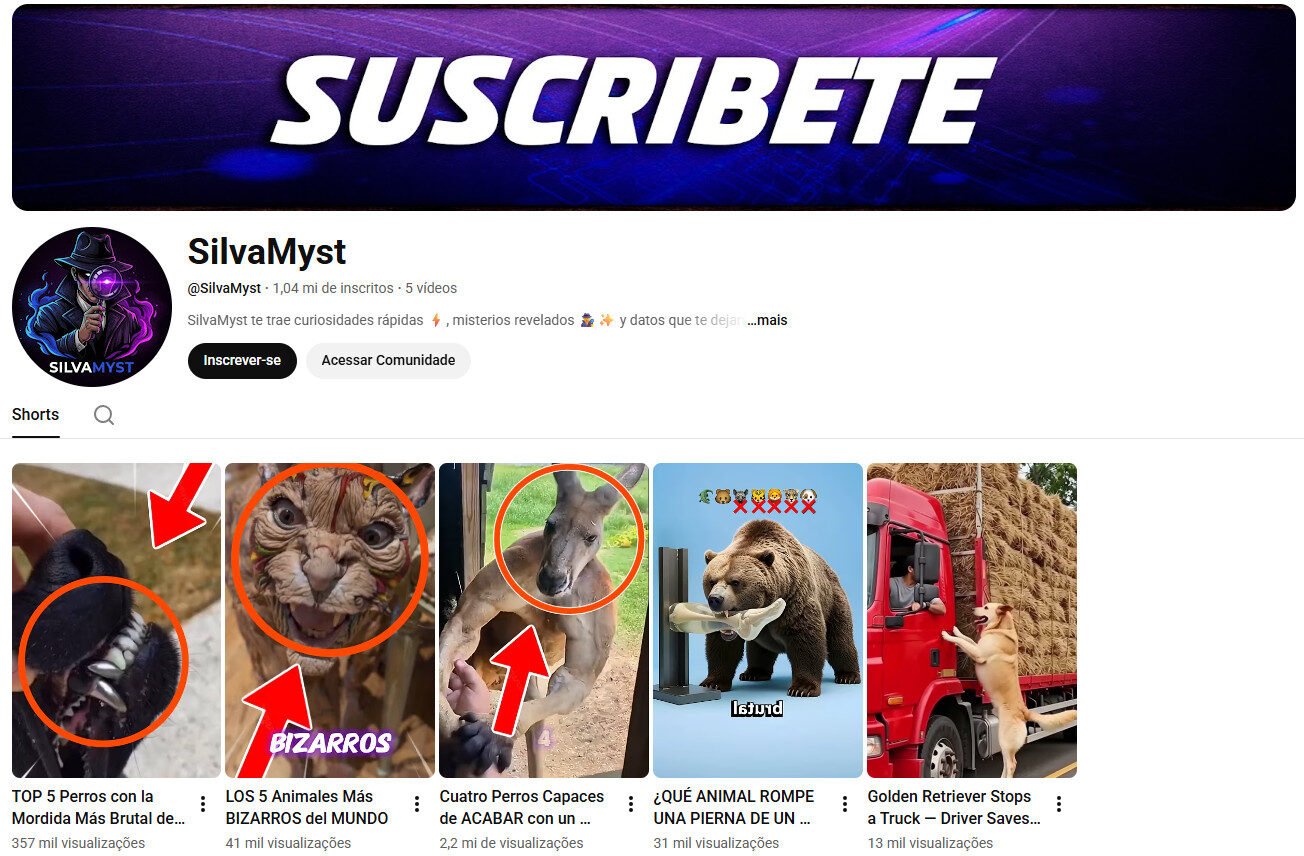 Canal no YouTube (não monetizado) à venda – SilvaMyst (Mistérios/Curiosidades)