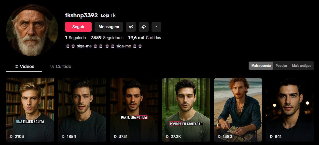 Perfil no TikTok à Venda – tkshop3392 Loja Tk (7.359 Seguidores)