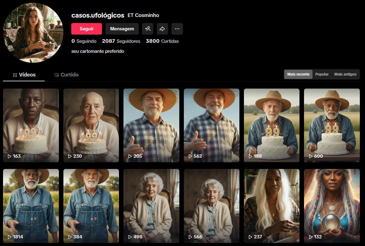 Conta no TikTok à venda – Esoterismo, Cartomancia e Previsões – 2 mil seguidores