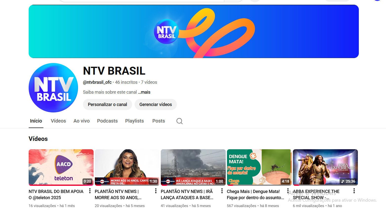 Vendo canal do youtube de entretenimento