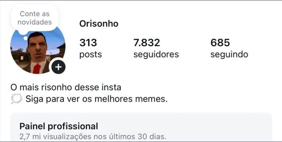 CONTA DE MEMES NO INSTAGRAM ENGAJADA