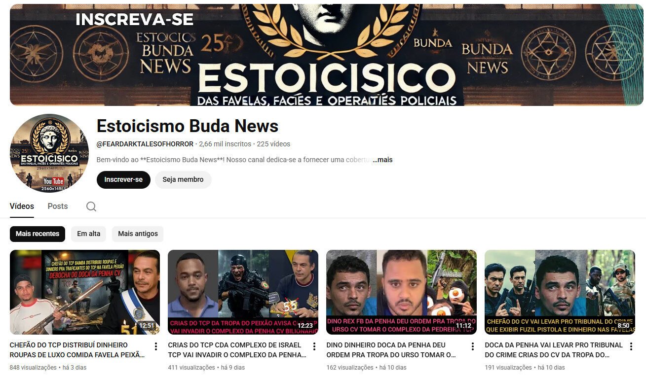 Canal YouTube à venda – Notícias, Fatos e Operações Policiais (2 mil inscritos)