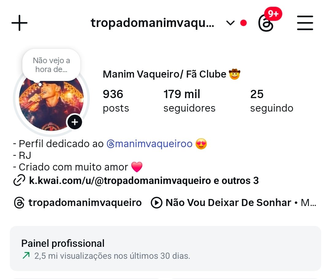 VENDO INSTAGRAM FÃ CLUBE MANIM VAQUEIRO