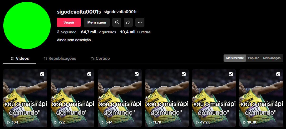 Perfil TikTok à venda – Engajamento e Crescimento Rápido (64 mil seguidores)