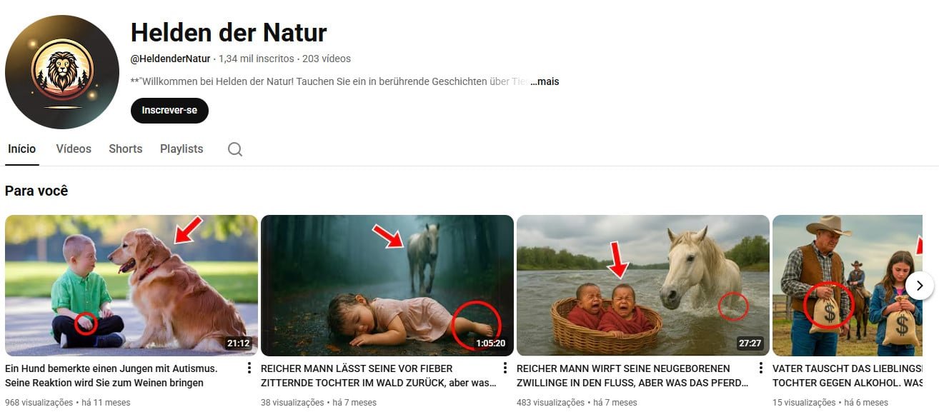 YouTube à Venda – 1 mil inscritos – Histórias Emocionantes e Vida Animal